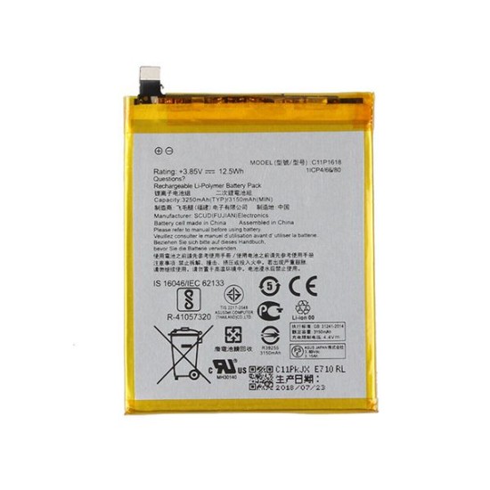 BATTERY ASUS ZENFONE 4, ZE554KL - 3250MAH / 3.85V ( C11P1618 ) BATTERY BATTERY ASUS ZENFONE 4, ZE554KL - 3250MAH / 3.85V ( C11P1618 ) BATTERY